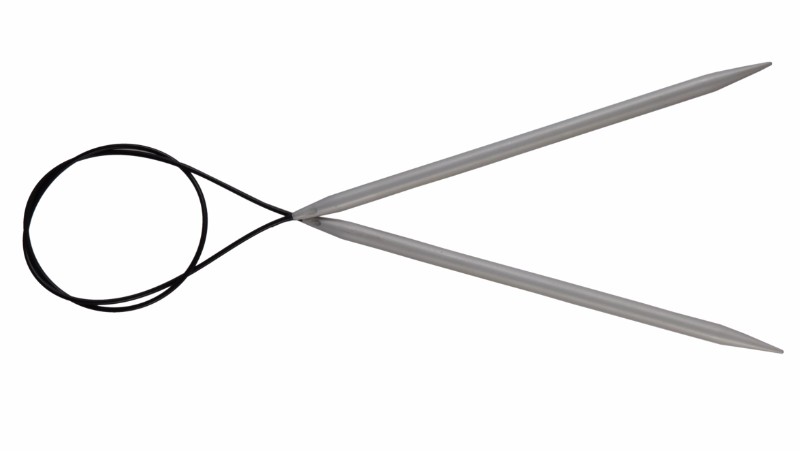 KnitPro Basix Aluminium Circular Knitting Needles - 4 mm - 120 cm lanko