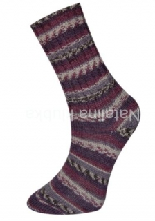 ponožková příze Himalaya socks bamboo 120-02 - odstíny fialové