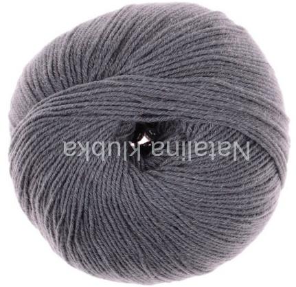 ponožková příze s bavlnou Aktiv Fine Cotton 7797- tmavě šedá