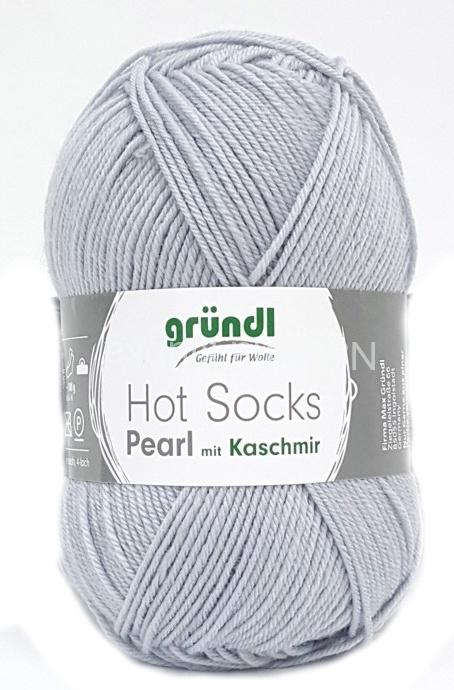 ponožková příze GRÜNDL Hot SOCKS PEARL 02 - světle šedá