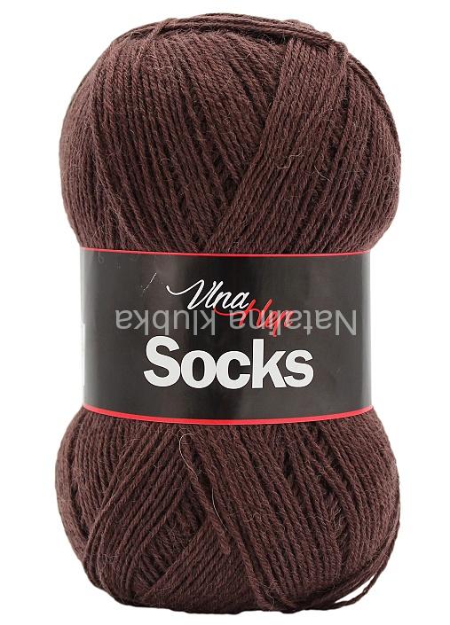 ponožková příze Socks (Vlna Hep) 6520 - tmavě hnědá