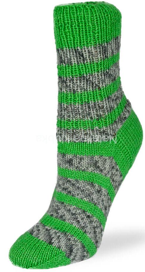 Flotte Socke 4f. Perfect Stripes -1171 - zelená