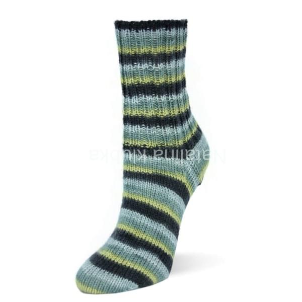 Flotte Socke 4f. Merino Forever -1345-šedá-antracitově žlutá