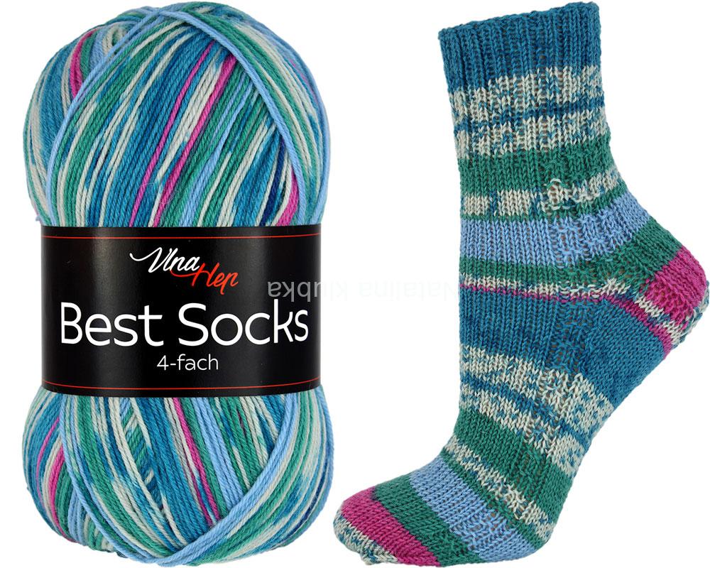 ponožkovka Best Socks 7310 - modrorůžová