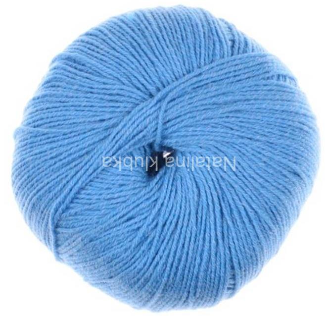 ponožková příze Aktiv Fine Cotton - 7758 nebeská modrá