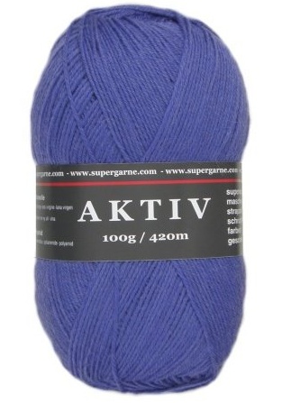 ponožková příze Aktiv 2551 - modrofialová - iris