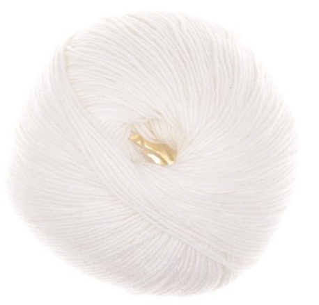 ponožková příze s bavlnou Aktiv Fine Cotton 7700-bílá