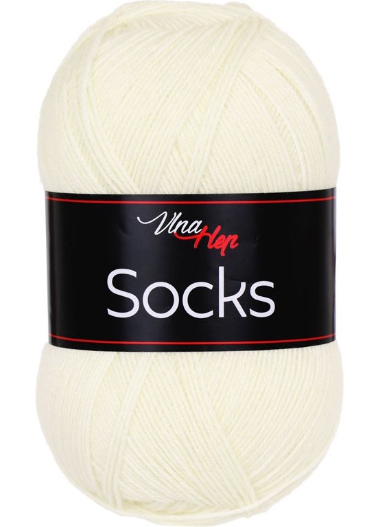 ponožková příze Socks - 61005 bílosmetanová 