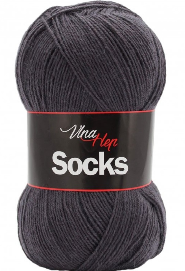 ponožková příze Socks (Vlna Hep) 6236 - tmavě šedá