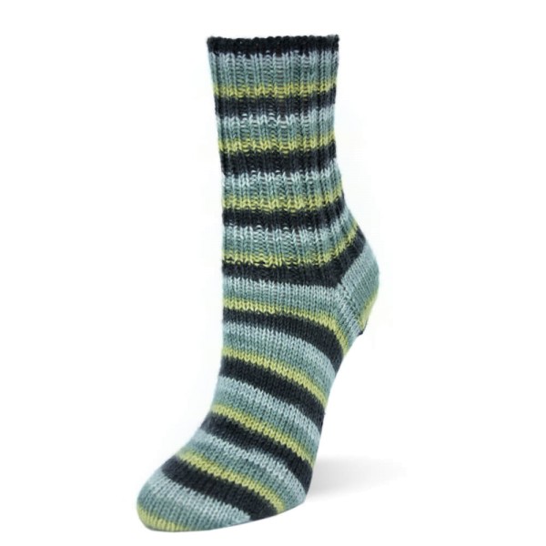 Flotte Socke 4f. Merino Forever -1345-šedá-antracitově žlutá