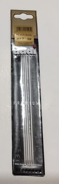 ponožkové jehlice Addi Premium - 15 cm - 2,5 mm
