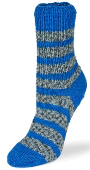 Flotte Socke 4f. Perfect Stripes -1174 - modrá
