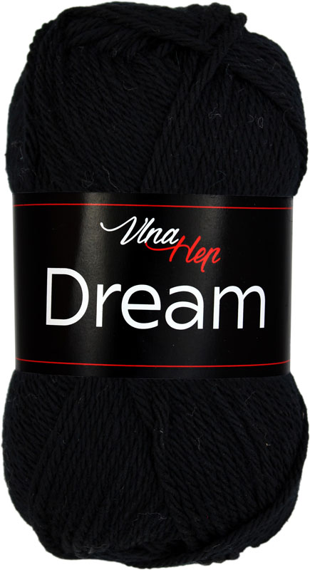 Merino vlna DREAM ( vlna hep)-6001 černá