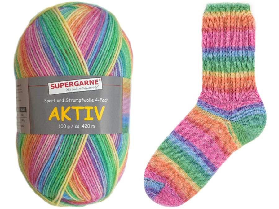 AKTIV 4-FACH RAINBOW 4871 pastelová -