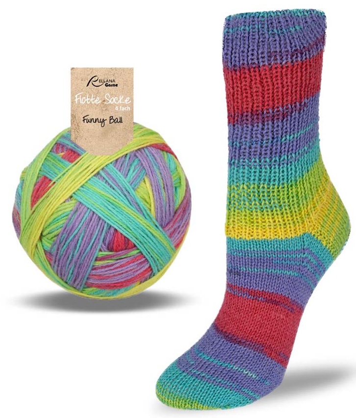 Flotte Socke 4f. Funny Ball - 1685 vícebarevný