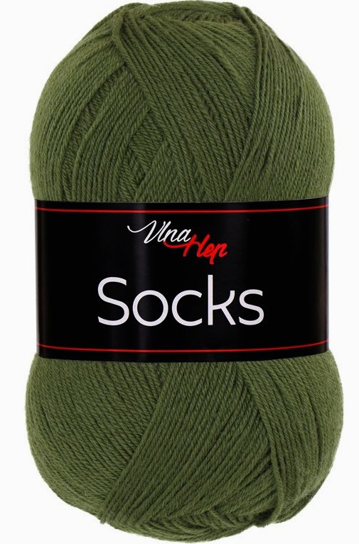 ponožková příze 4 fach Socks - 61215 tmavá zelená