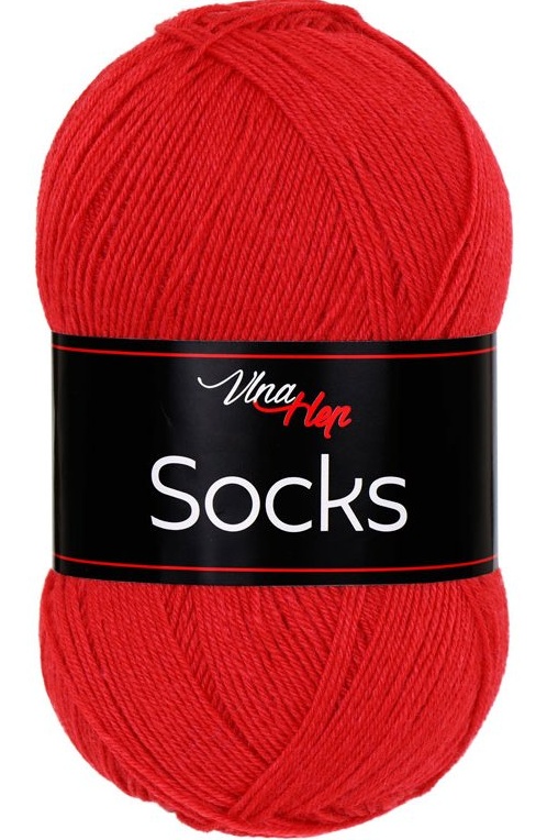 ponožková příze 4 fach Socks - 61147 tmavě červená