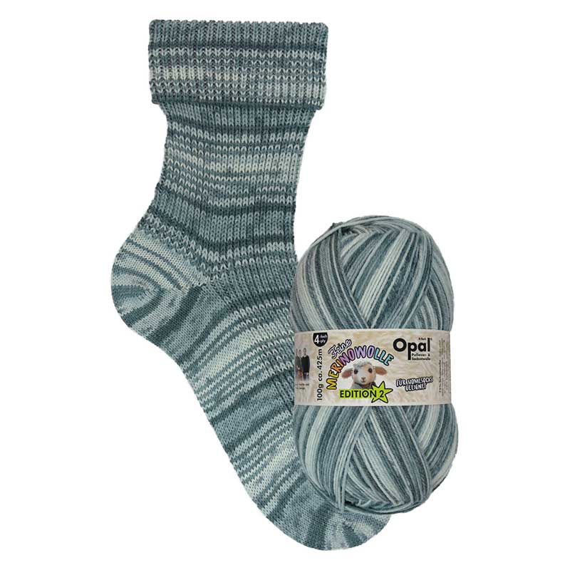 Opal Feine Merinowolle-11635- šedá