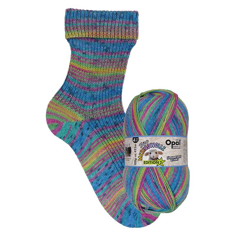 Opal Feine Merinowolle-11630- modrá