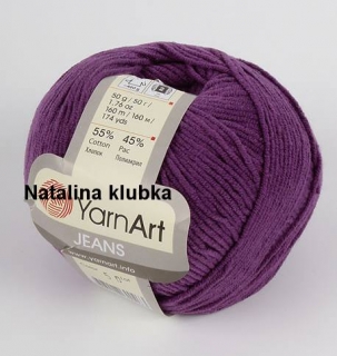 příze YarnArt-Gina - 50 tmavě fialová