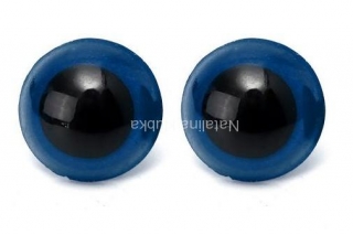 bezpečnostní oči 12 mm - modré- cena za kus