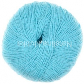 ponožková příze s bavlnou Aktiv Fine Cotton 7785 - světlý tyrkys