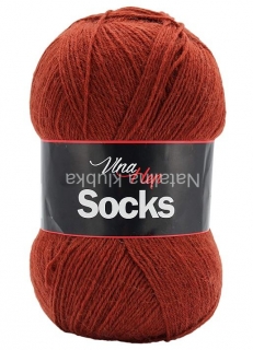 ponožková příze Socks (Vlna Hep) 6207- hnědorezavá