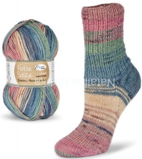 ponožkovka Rellana Flotte Socke 4f. Bambus-Merino - 1543-růžový pastel