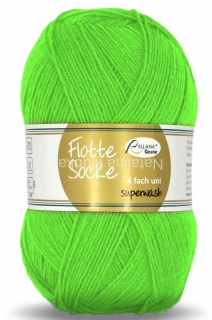 Flotte Socke 4f. 100 g uni- 995 neonově zelené