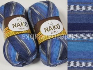 ponožková Nako Boho 81262 - modrá