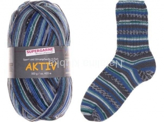 ponožková příze AKTIV 4-FACH GENTLEMAN  5880