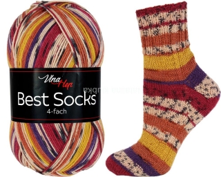 ponožkovková příze Best Socks 7328 barevná