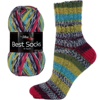 Ponožková příze Best Socks 7069 barevná 