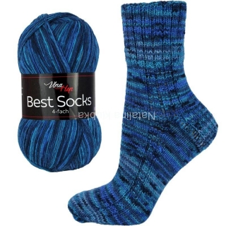 Ponožková příze Best Socks 7067 modrá