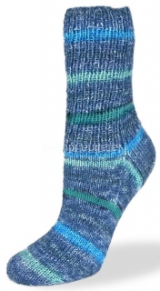 Flotte Socke 4f. Blue 1254 odstíny modré se zelenou