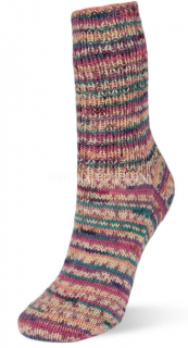 Flotte Socke 4f. Sunshine- 1920 fialovo-růžovo-zelená