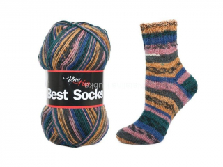 ponožková příze Best Socks 4-fach 7012 