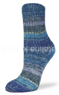 Flotte Socke 4f. Jubilee -1761 světle modrá-tmavě modrošedá